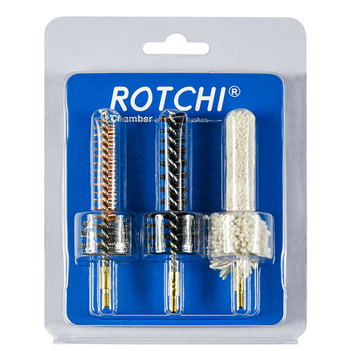 Riffelkammerrengøringsbørste 3-i-1 sæt, blister og kortpakke. Tilgængelig